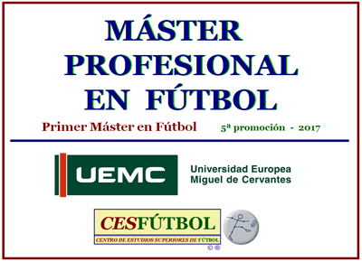 Master profesional en f�tbol.